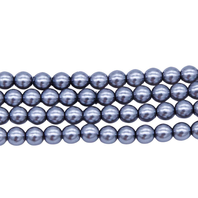4GP605: CZ Glass Pearl Grey 4mm - 600PC