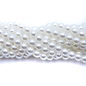 4GP612R: CZ Glass Pearl White 4mm 100PC