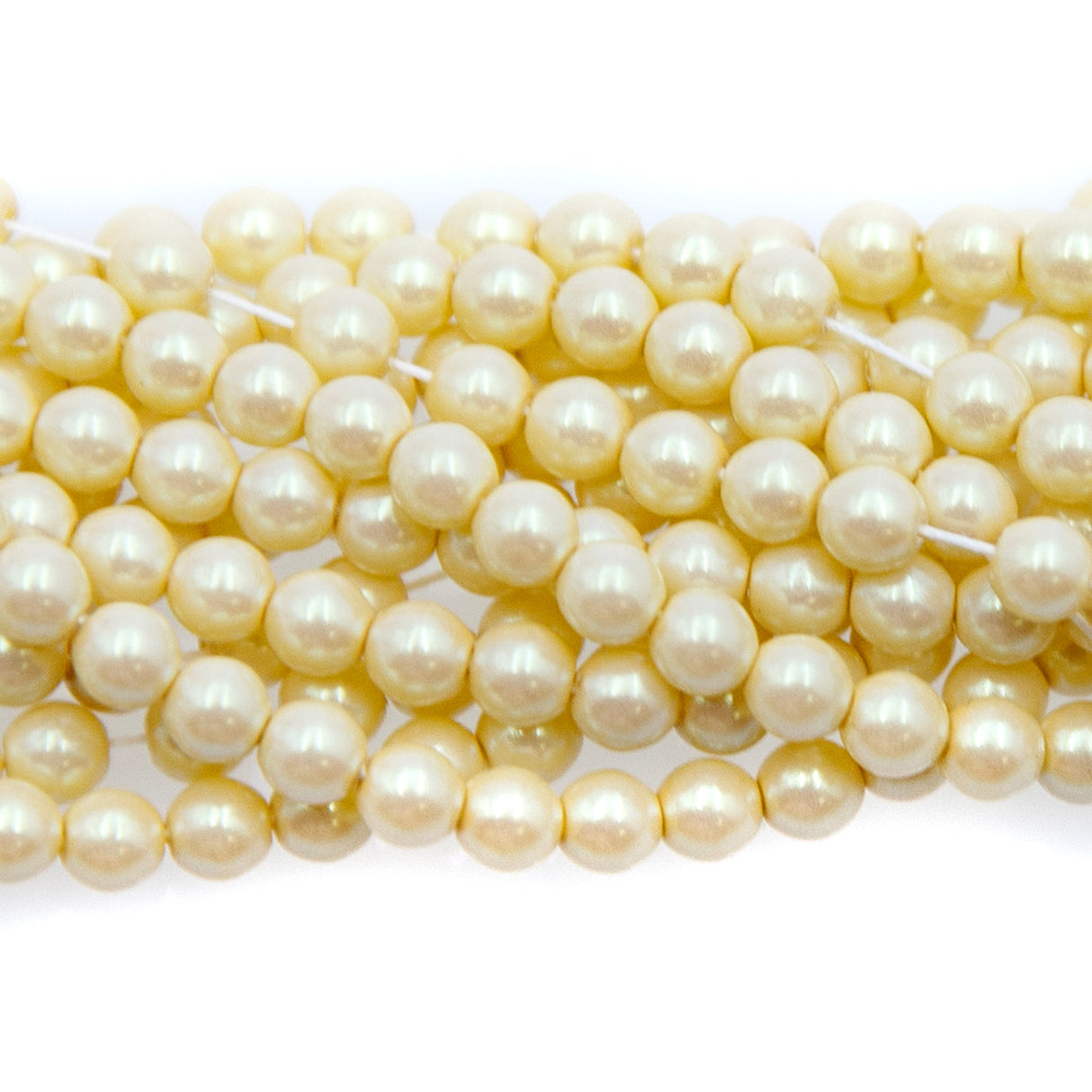 4GP615-IR: CZ Glass Pearl Iridescent Cream 4mm-100PC