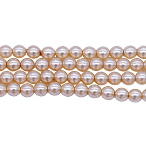 4GP616: CZ Glass Pearl Parchment 4mm - 600PC
