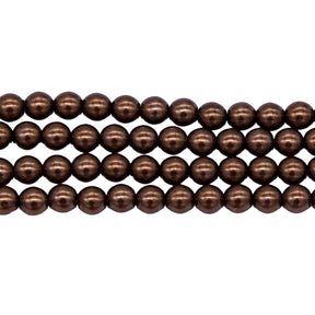 4GP658: CZ Glass Pearl Brown 4mm - 600PC