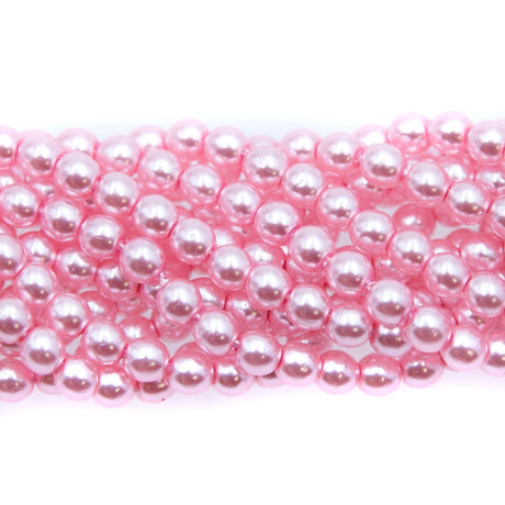 4GP692R: CZ Glass Pearl Pink 4mm-100PC