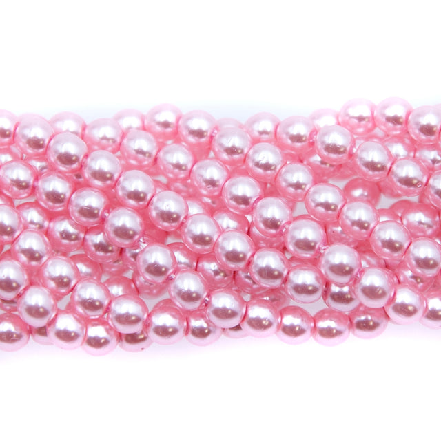 4GP692R: CZ Glass Pearl Pink 4mm-100PC