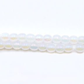 4RD612-ABR: CZ Round Alabaster AB 4mm 100 Pc