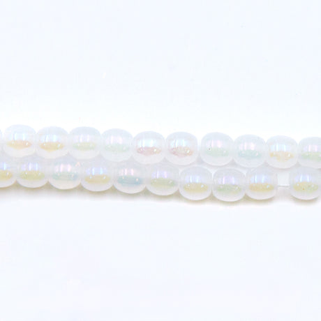 4RD612-ABR: CZ Round Alabaster AB 4mm 100 Pc