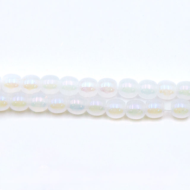 4RD612-ABR: CZ Round Alabaster AB 4mm 100 Pc