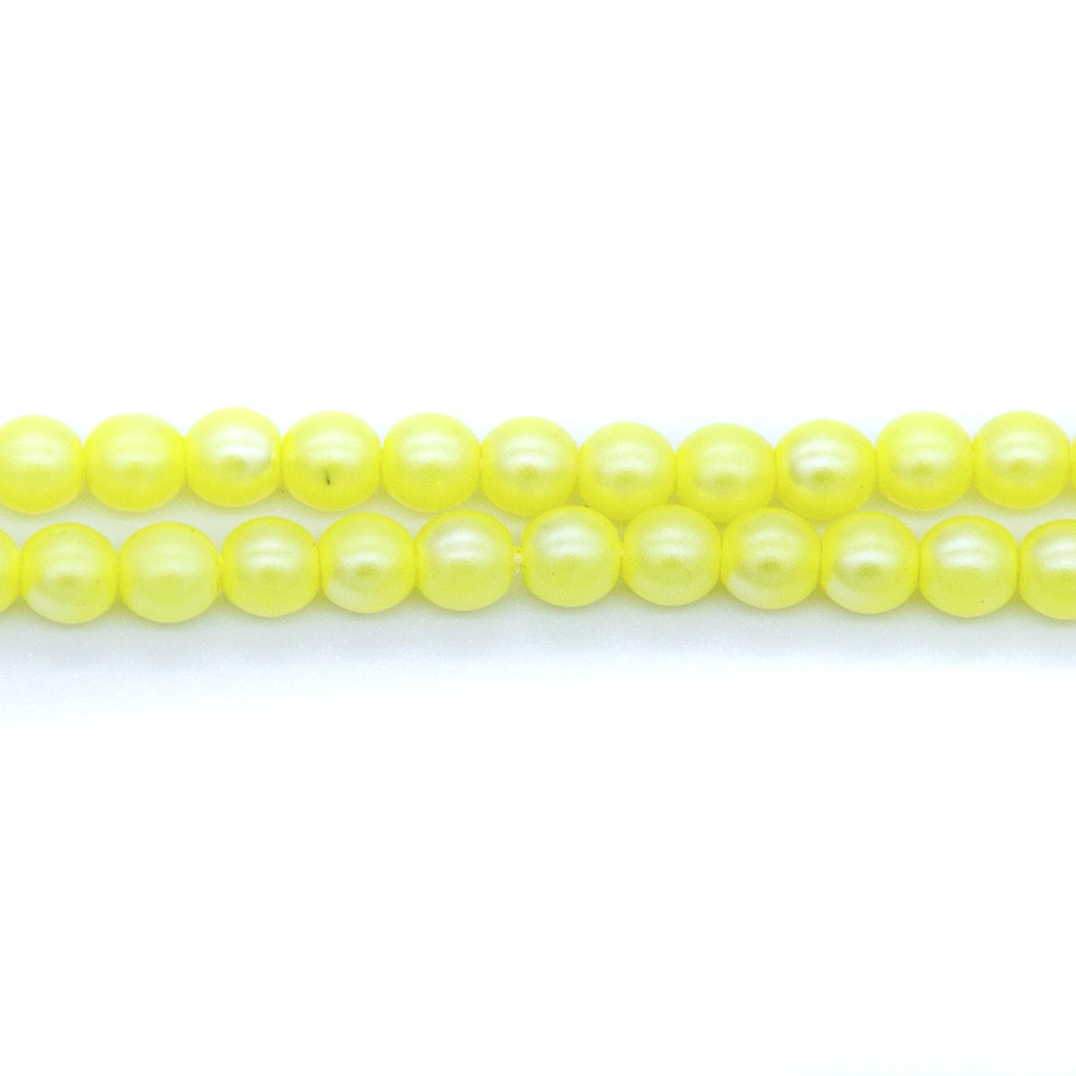 4RD621-N3R: CZ Round Yellow Silk Neon Pearl 4mm-60PC