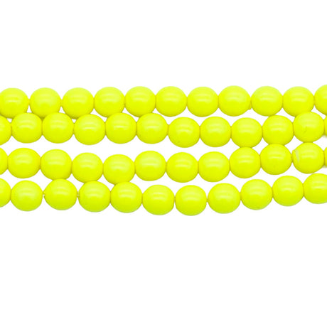 4RD622-N: CZ Round Yellow Neon 4mm 525PC