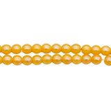 4RD634-N3: CZ Round Tangerine Silk Neon Pearl 4mm 540PC