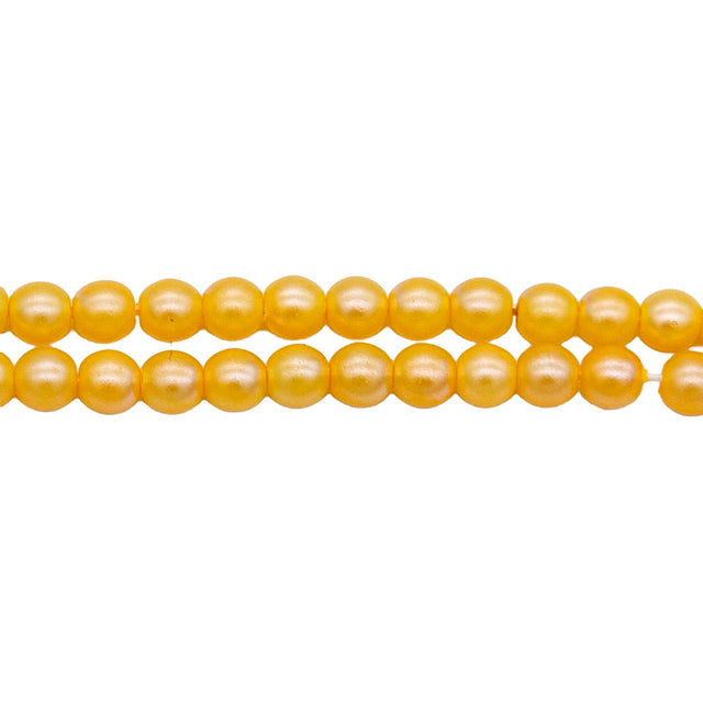 4RD634-N3: CZ Round Tangerine Silk Neon Pearl 4mm 540PC