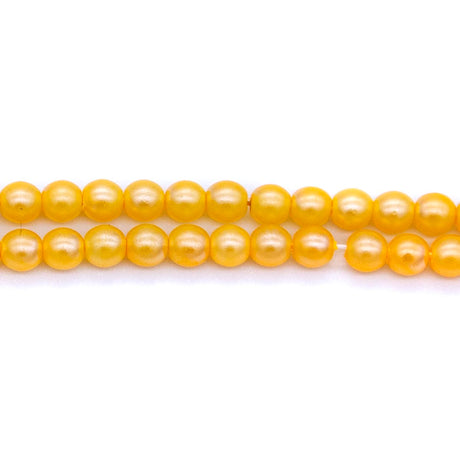 4RD634-N3R: CZ Round Tangerine Silk Neon Pearl 4mm-60PC