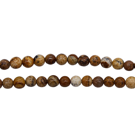 4ST417: Picture Jasper Round 4mm