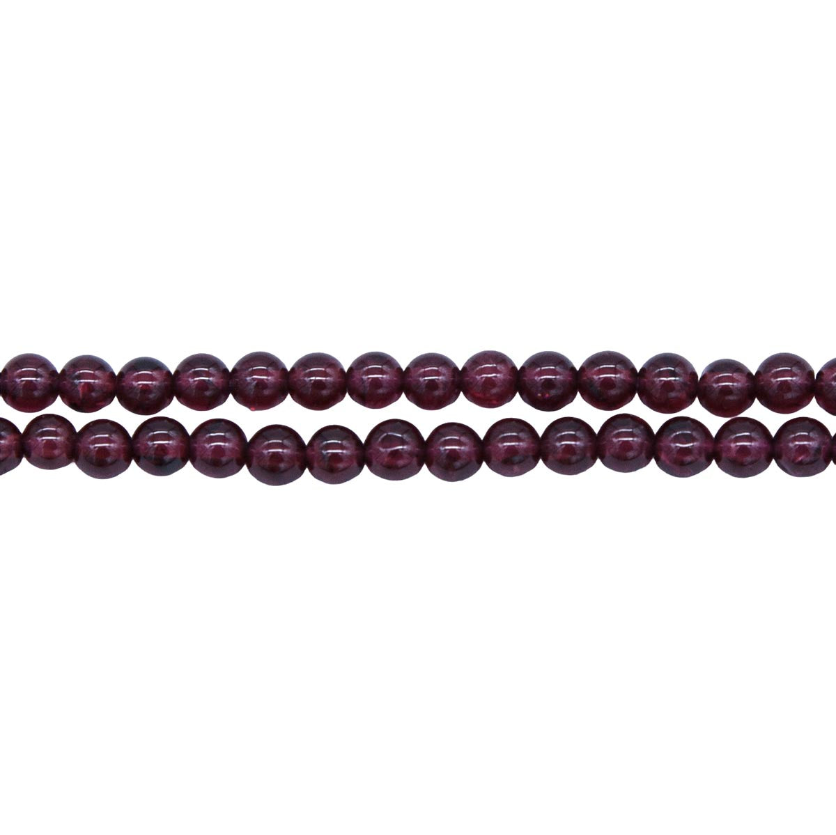 4ST418: Garnet Smooth Round 4mm - 15 Inch