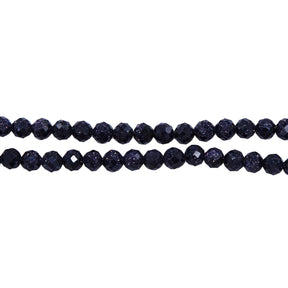 4ST444-F: Blue Goldstone Round FC 4mm