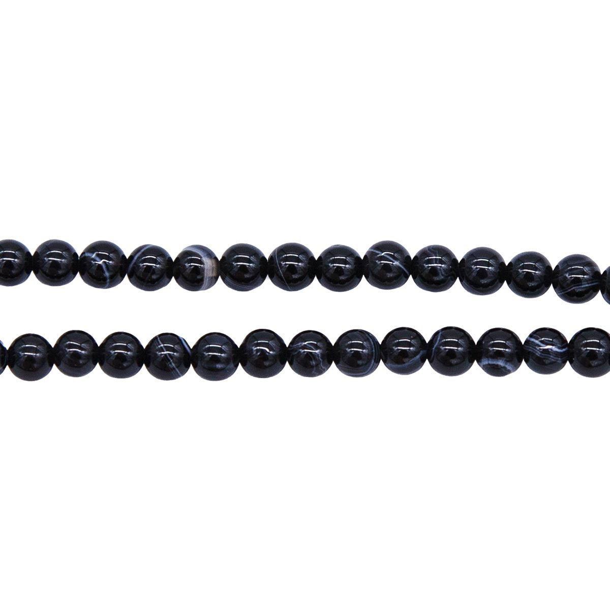 4ST458: Banded Agate Round 4mm