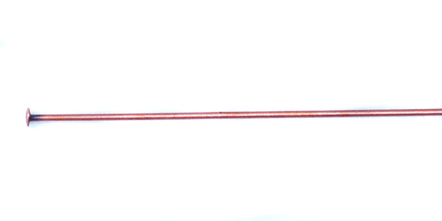 50FI61-AC: Brass Head Pin Ant Copper 50mm 50 Pieces