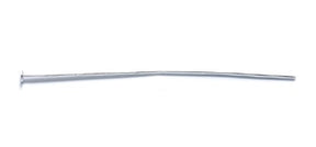 50FI61-S: Brass Head Pin Nickel Silver 50mm 50 Pieces