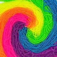SB999-MX47: Czech Seed Bead Bundle Neon Rainbow 11/0