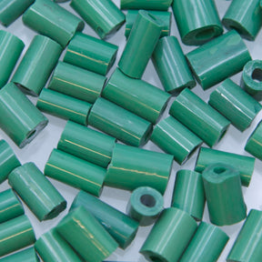 53SV184-4: Vintage Venetian Tube Green 4x12mm 500 Grams