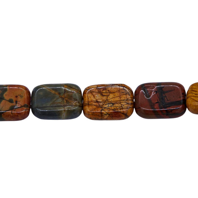 55ST451: Cherry Creek Jasper Rectangle 10x14mm