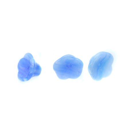 57FL570: CZ Flower Blue AB 5x7mm 25 Pieces
