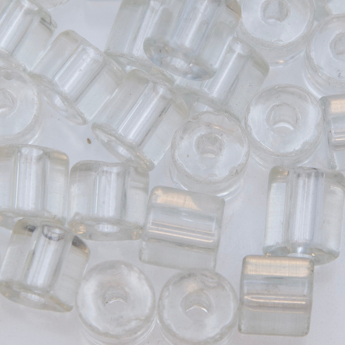 58SV212R: Vintage Venetian Transparent Clear #1 10x9mm 50 Gram Bag