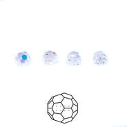5CC512: Preciosa Crystal Round Crystal AB 5mm-72PC