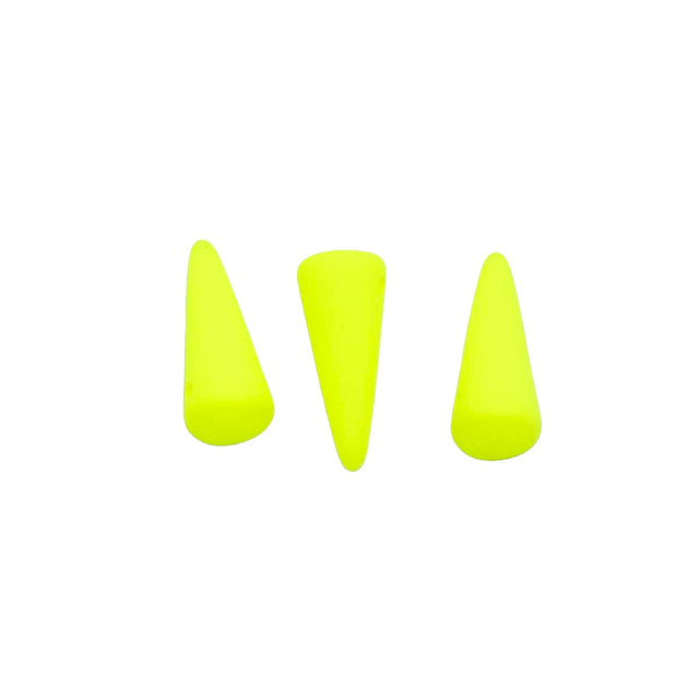 5DP622-NMR: CZ Spike Drop Yellow Neon 5x13mm-20PC