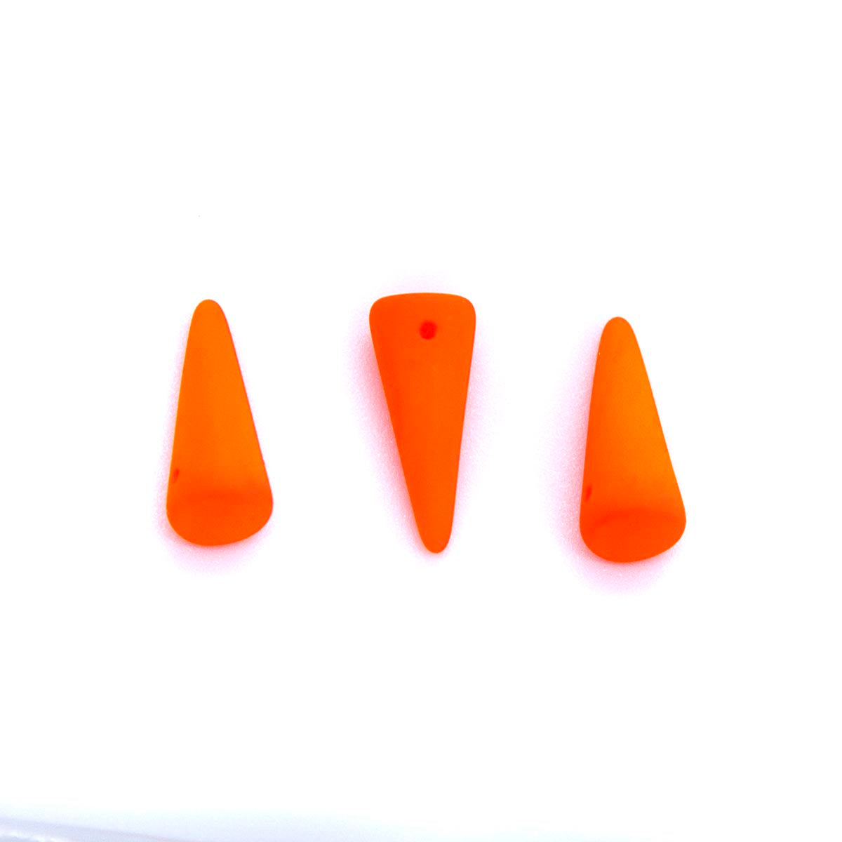 5DP638-NMR: CZ Spike Drop Orange Neon 5x13mm-20PC