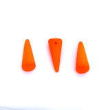 5DP638-NMR: CZ Spike Drop Orange Neon 5x13mm-20PC