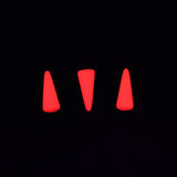 5DP638-NMR: CZ Spike Drop Orange Neon 5x13mm-20PC