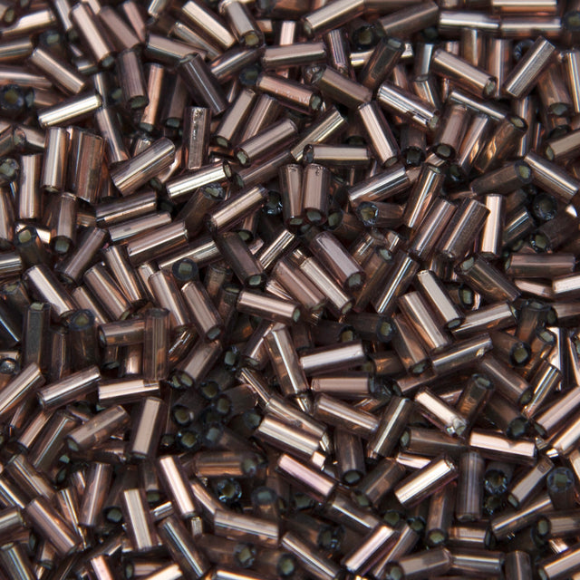 5EP6496R: Vin French Bugle Silverlined Prune 5mm Avg - 50 GM