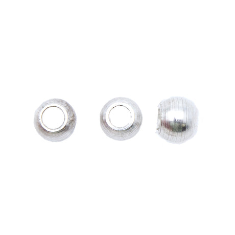 5ME812: Round Brass Silver Color 5mm 3mm Hole-100PC