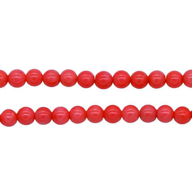 5ST441: Bamboo Rose Coral Round 5mm