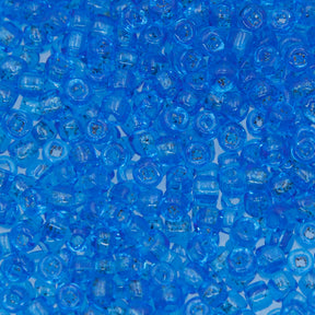 5SV100-48: Vintage Venetian Seed Bead Transparent Aqua 5/0 - 250 Grams