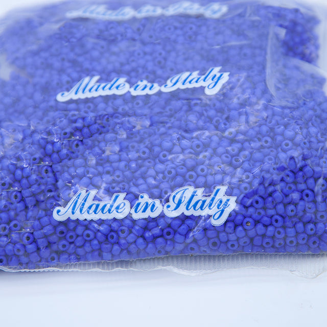 5SV100-49: Vintage Venetian Seed Bead Opaque Royal Blue 5/0 - 250 Grams