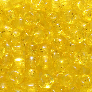 5SV222-1Q: Vintage Venetian Transparent Yellow #1 SQ Hole 5/0 500 Grams