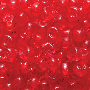 5SV244-4R: Vintage Venetian Transparent Red #4 Square Hole 5/0 50 Gram Bag