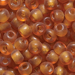 5SV254-2UR: Vintage Venetian Transparent Raw Sienna #2 Frosted 5/0 50 Gram Bag