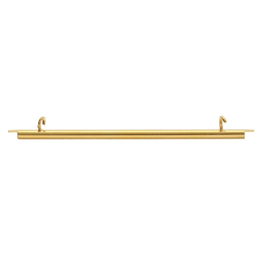60FI83-G: Miyuki Slide End Tube 60mm 2 Loop Gold Plate - 2PPK