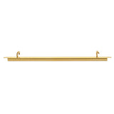 60FI83-G: Miyuki Slide End Tube 60mm 2 Loop Gold Plate - 2PPK