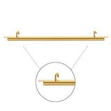 60FI83-G: Miyuki Slide End Tube 60mm 2 Loop Gold Plate - 2PPK