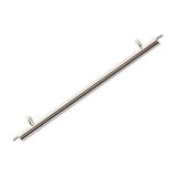 60FI83-S: Miyuki Slide End Tube 60mm 2 Loop Silver Plate - 2PPK