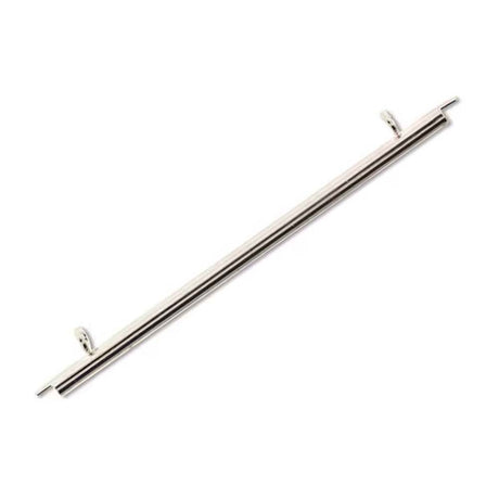60FI83-S: Miyuki Slide End Tube 60mm 2 Loop Silver Plate - 2PPK