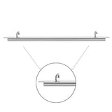 60FI83-S: Miyuki Slide End Tube 60mm 2 Loop Silver Plate - 2PPK