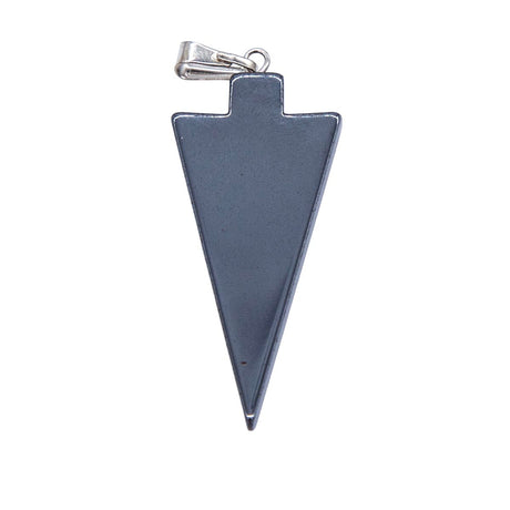 60ST403-A: Hematite Arrowhead PNDNT Bail 30mm