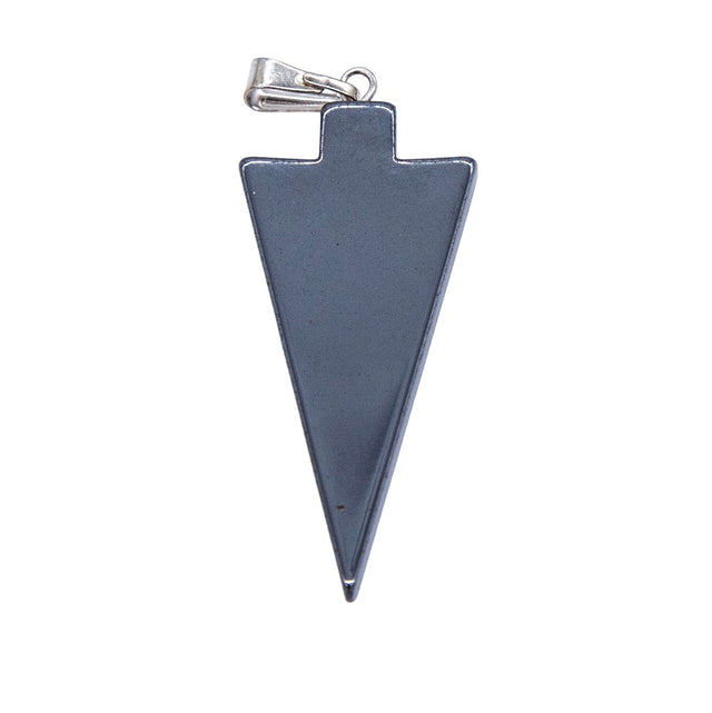 60ST403-A: Hematite Arrowhead PNDNT Bail 30mm