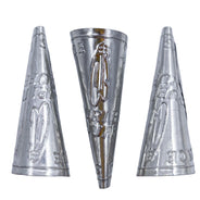 64JC815: Jingle Cones Adult Missouri River Style Silver 64mm - 100 Pieces