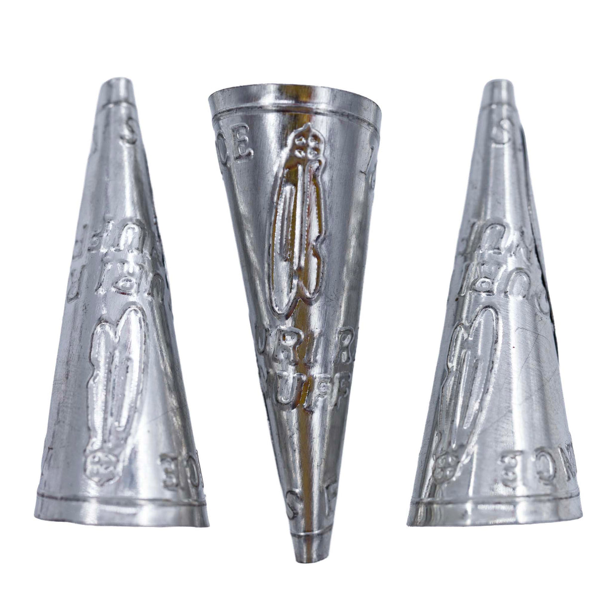 64JC815: Jingle Cones Adult Missouri River Style Silver 64mm - 100 Pieces