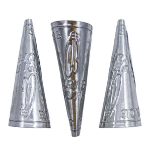 64JC815: Jingle Cones Adult Missouri River Style Silver 64mm - 100 Pieces